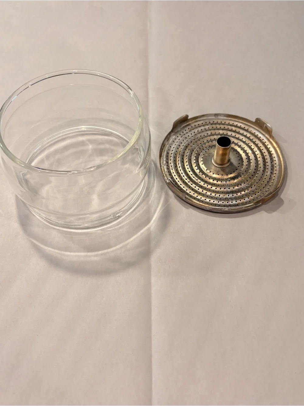 Vintage Pyrex 9-Cup Percolator Coffee Pot Replacement Glass Basket Part 7759-B